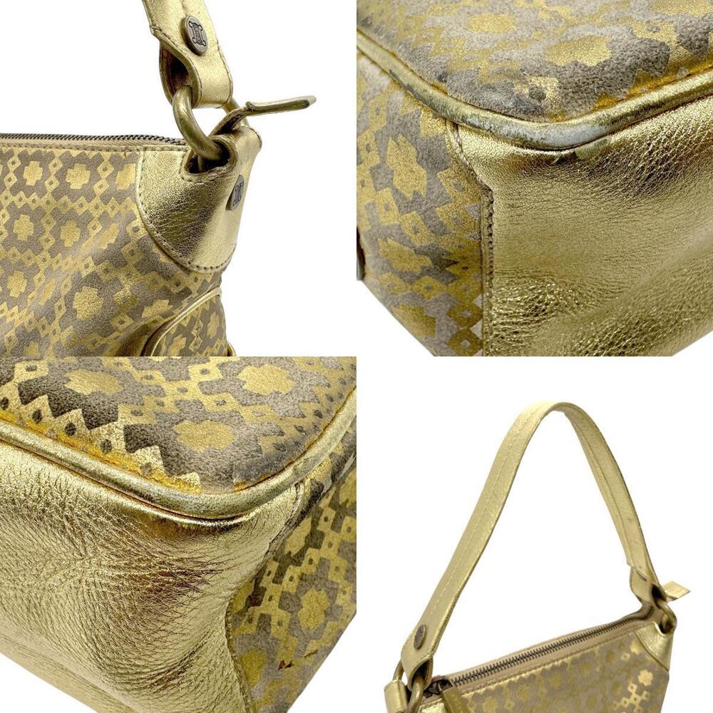 Celine handbag gold leather - Picture 4 of 4